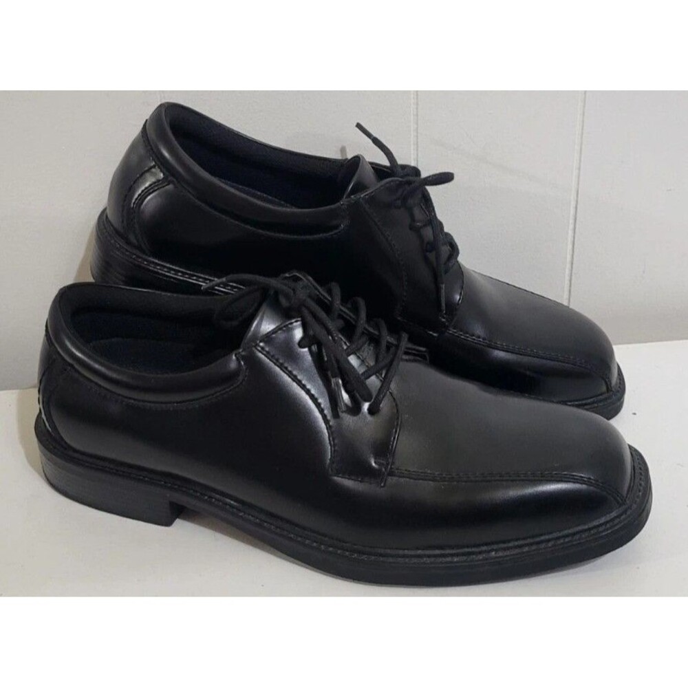 Nunn Bush 81161-001 Comfort Gel Leather Men's Black Dress Oxford Shoes 9M